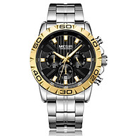 MEGIR 2087 Men Watch Quartz Sport Simple Wristwatch Stainless Steel Strap thumbnail