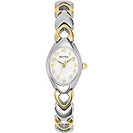Bulova Women s 98V02 White Patterned Bracelet Watch thumbnail