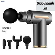 Máy massage KG802 mini cầm tay 6 chế độ hỗ trợ mát xa chuyên sâu, giảm đau cơ, cứng khớp hiệu quả nhanh chóng, đi kèm 4 đầu chuyên dụng 1500mah( tặng kèm 1 khăn lau thấm 2 mặt )- Hàng chính hãng