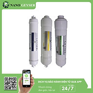 Bộ 3 lõi lọc nước 456 dùng cho máy Nano Geyser Eco Max, Lõi 3IN1, EcoResin, UF Hollow Fiber Filter - Hàng Chính Hãng