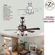 AZP - ĐÈN QUẠT TRẦN / ĐÈN TRANG TRÍ / ĐÈN PHÒNG KHÁCH / PHÒNG NGỦ AZP-QT42055 phong cách đương đại, hàng nhập khẩu AZP