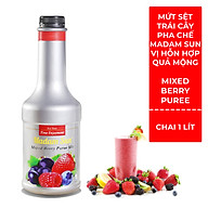 Mứt Madamsun hỗn hợp quả mọng Mixed Berry Puree Mix chai 1L thumbnail