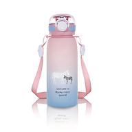 BÌNH UỐNG NƯỚC CÓ ỐNG HÚT CHO BÉ BẰNG NHỰA TRITAN KU5619 - 550ML