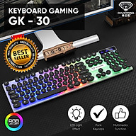 Bàn phím game thủ phím tròn Divipard GK-30 Punk Suspended LED Rainbow thumbnail
