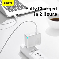 Củ sạc GaN2 pro Baseus 100W sạc nhanh 4.0 cổng giao diện Type-C dành cho iphone 12 pro max laptop macbook. Thích hợp cho văn phòng, chuyến đi du lịch,....