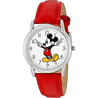 Disney Women s Mickey Mouse Quartz Metal Watch - Red Model W002753 thumbnail