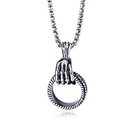 Dây Chuyền Nam Titan Ko Đen TT 2562