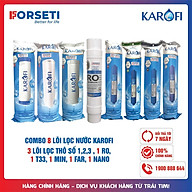 Combo 8 lõi lọc nước Karofi hàng chính hãng dùng cho máy lọc nước Karofi ERO80 - Hàng Chính Hãng