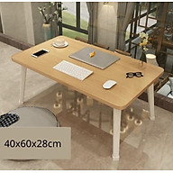 Bàn học gấp gọn mặt gỗ chân nhựa - giao màu ngẫu nhiên