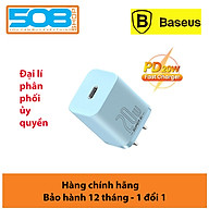Adapter Cóc củ sạc type c sạc nhanh 20W chuẩn PD 3.0 Type-C hiệu Baseus Super Si trang bị chip sạc thông minh cho iPhone 12 / iPad Pro 2020 / Samsung / Oppo / Huawei / Vivo (phiên bản đầu cắm US-UK) - Hàng nhập khẩu