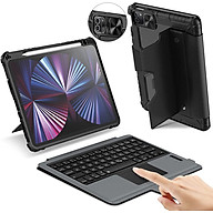 Bao Da Kèm Bàn Phím cho iPad Pro 11 & iPad Pro 12.9 inch 2020/2021/2022 Nillkin Bumper Combo Case Keyboard (Có khe cắm bút Apple Pencil) - Hàng Chính Hãng