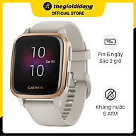 Đồng hồ thông minh Garmin Venu SQ Music dây silicone vàng - Hàng chính hãng thumbnail