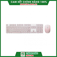 Combo Bàn phím + Chuột không dây RAPOO X260S màu hồng- Hàng chính hãng thumbnail