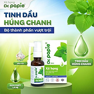 Xịt Họng Dr.Papie Dịch Chiết Húng Chanh Hỗ Trợ Giảm Ho, Tăng Sức Đề Kháng Đường Hô Hấp 30ml Cho Bé và Người Lớn