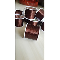 Cuộn Dây Thun CO GIÃN màu Nâu chuyên xỏ vòng đeo tay hạt chuỗi  Dây này là dây thun chuyên xỏ vòng chuỗi màu Nâu, có đủ màu Anh Chị đang đeo chuỗi muốn thay dây khác cho vòng thì đặt cuộn Thun chỉ này nhé