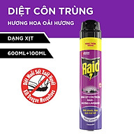 Bình Xịt Côn Trùng RAID Hương Lavender 600ML + Tặng Thêm 100ML thumbnail
