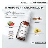 Vitamin C 16% + Tranexamic Acid 3% Dr.Ceutics Tinh Chất Ngăn Ngừa Lão Hóa Và Làm Sáng Da (30ml) thumbnail