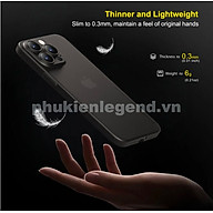 Ốp nhám siêu mỏng 0.3mm cho iPhone 17 Pro Max / 17 Pro / 17 Air / 17 / 16 Pro Max / 16 Pro /16 Plus / iphone16 hiệu Memumi, mặt lưng chống trượt, chống bám bẩn - hàng nhập khẩu