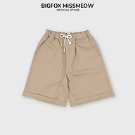 Quần shorts bé trai Bigfox Miss Meow size đại, vải kaki mềm, mùa hè cỡ 7,11,12,15 tuổi 30kg 45kg