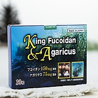 Thực phẩm bảo vệ sức khỏe King Fucoidan & Agaricus Hộp 30 viên thumbnail