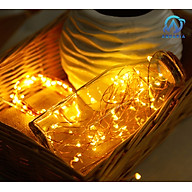 Đèn led dây fairy light đom đóm 3 chế độ nháy, có sẵn pin 1m - phụ kiện trang trí