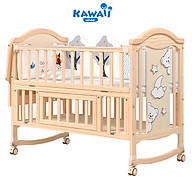 Giường cũi cho em bé đa năng KAWAII HOME - Tặng kèm 4 món quà tặng thumbnail
