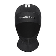 DIVE&SAIL Winter Swimming Diving 3mm Neoprene Cap Swimming Surfing Diving Drifting Warm Snorkeling Cap with Shoulder thumbnail