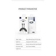 Cáp Wiwu F15 Cyclone PD 100W fast charge Cable  Tương thích với Máy tính xách tay/ Ipad/ Điện thoại/ Bảng điều khiển trò chơi , sạc siêu nhanh USB C sang USB C - Hàng chính hãng