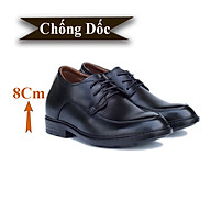 Giày Cao Nam T&TRA Tăng Cao 8Cm- T81 Đen Cột Dây- Chất Liệu Da Bò Cao Cấp thumbnail