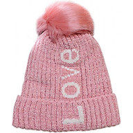 Mũ len nữ thời trang cao cấp màu hồng EH46-1 thumbnail
