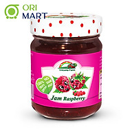 Victoria farm NO SUGAR Raspberry jam 100% fruits 220g - Mứt mâm xôi Victoria Farm Jam Raspberry 220g thumbnail