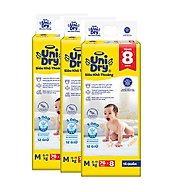 Combo 3 Tã quần UniDry Siêu khô thoáng gói Jumbo mới size M