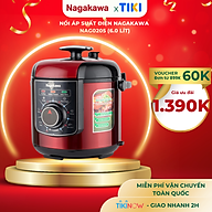 Nồi Áp Suất Điện Nagakawa NAG0205 (6.0 Lít) - Hàng Chính Hãng