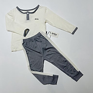 Bộ quần áo dài tay trẻ em ANBY cho bé trai và gái từ 1 đến 5 tuổi cổ trụ thumbnail