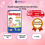 Tã quần Huggies Skincare size L 68 miếng (9 - 14 kg)