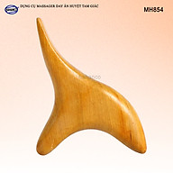 Dụng Cụ day ấn Huyệt Mát xa tam giác Gỗ thơm (MH854) Hỗ trợ điều trị bệnh xương khớp - chăm sóc sức khỏe