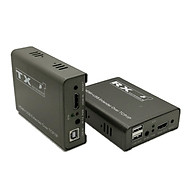 Bộ kéo dài HDMI 200M qua Cáp mạng có USB ( Có tính năng thông LAN) Ho-Link HL-HDMI-200KVM (2 thiết bị ) - Hàng chính hãng thumbnail