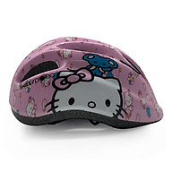 Mũ bảo hiểm xe đạp trẻ em, mũ trượt patin, mũ dành cho họat động ngoài trời cao cấp Protec Smile 024 họa tiết Hello Kitty- Màu hồng nhạt thumbnail