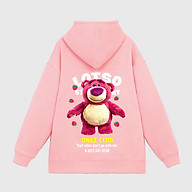 Áo hoodie gấu dâu Lotso local brand form rộng OneZ màu hồng nỉ bông hàn thumbnail