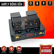 Amply Bóng Đèn AV880 Công Suất 400W Trang Bị 8 Bóng Đèn Cao Cấp Có Độ Méo Tiếng Thấp Tặng Full Dây kết Nối, Hàng Chính Hãng