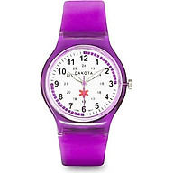 Dakota Easy Clean Water Resistant Plastic Nurse Watch with Lightweight Translucent Color Band thumbnail