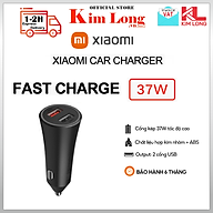 Sạc xe hơi Xiaomi sạc nhanh 2 cổng Usb 27W và 18W - Hàng chính hãng