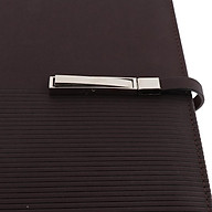 A5 Size Leather Notebook Loose Leaf Memo Diary Notebook with Buckle Red thumbnail