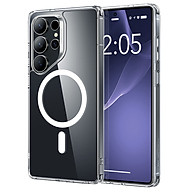 Ốp lưng trong suốt sạc từ tính ESR HaloLock Classic Hybrid Case cho Samsung Galaxy S25 Ultra/ S25 Plus_ Hàng Chính Hãng