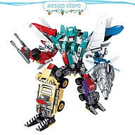 Hộp 6 bộ đồ chơi lắp ráp Robot biến hình - Thiết bị quân sự Qman 1412