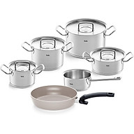 Bộ nồi Fissler profi 4 nồi 1 quánh 1 chảo chống dính nắp inox Hàng chính hãng