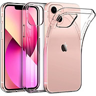 Ốp lưng silicon dẻo trong suốt cho iPhone 13 6.1 inch hiệu Ultra Thin siêu mỏng 0.6mm - Hàng nhập khẩu