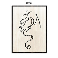 Tranh treo tường tuổi Thìn biểu tượng hình con Rồng 12 con giáp LEVU DV05 thumbnail