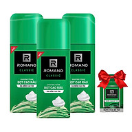 Combo 3 Chai Bọt cạo râu Romano Classic (175ml 3)+Tặng kèm nước hoa Bỏ túi Romano 18ml thumbnail