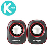 Loa SOUNDMAX A130 (2.0) 6W màu Xanh / Đỏ (model A-130)- Hàng Chính Hãng